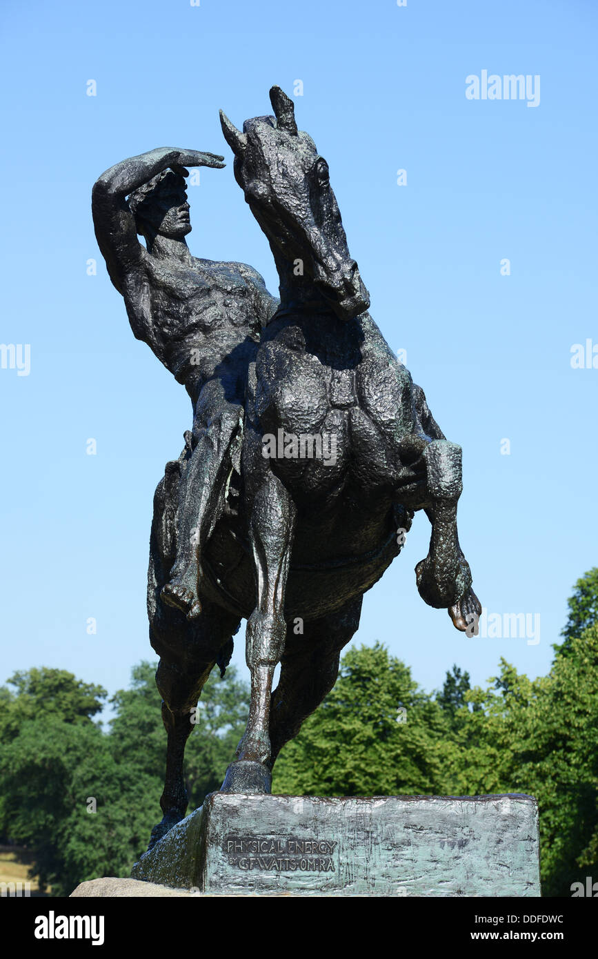 Physical Energy statue by George Frederic Watts, Kensington Gardens, London, England, UK Stock Photo