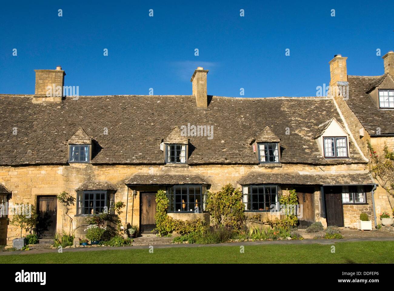 Classic houses, Stanton, Cotswolds, England, UK Stock Photo Alamy