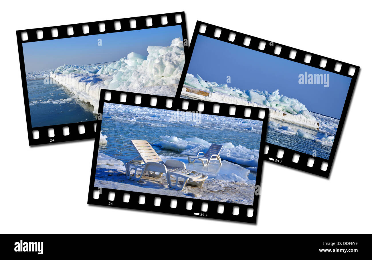 ice landscape Stock Photo