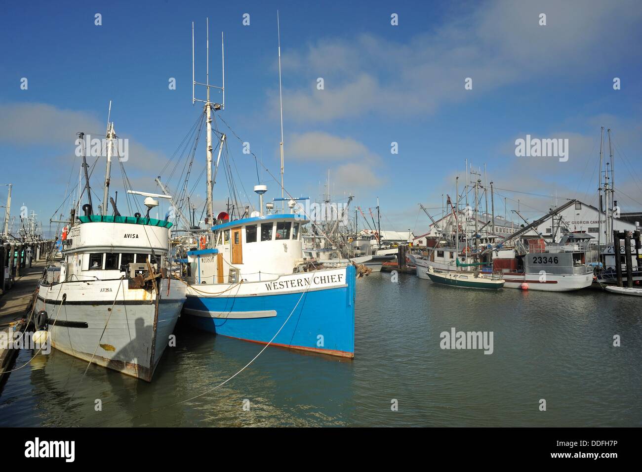 fishing fleet the largest in Canada at Historic Steveston, Richmond ...