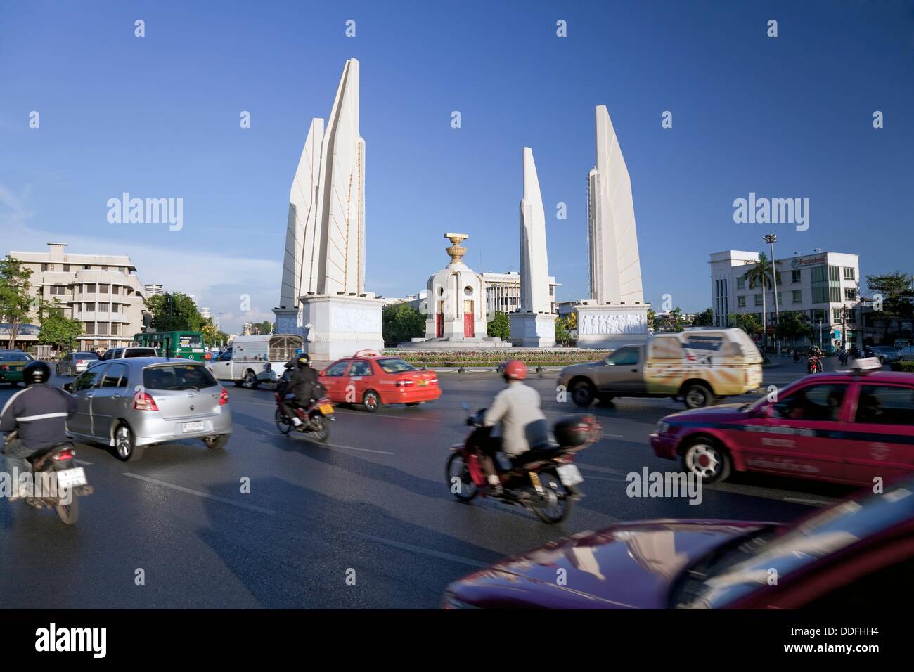Democracy Monument, Banglamphu, Bangkok, Thailand Stock Photo