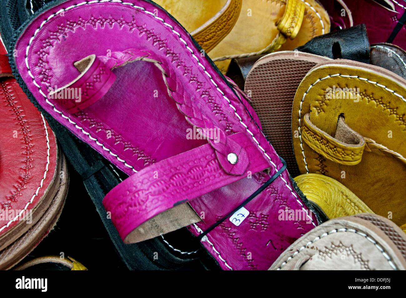 Craft sandals, shoes Stock Photo - Alamy