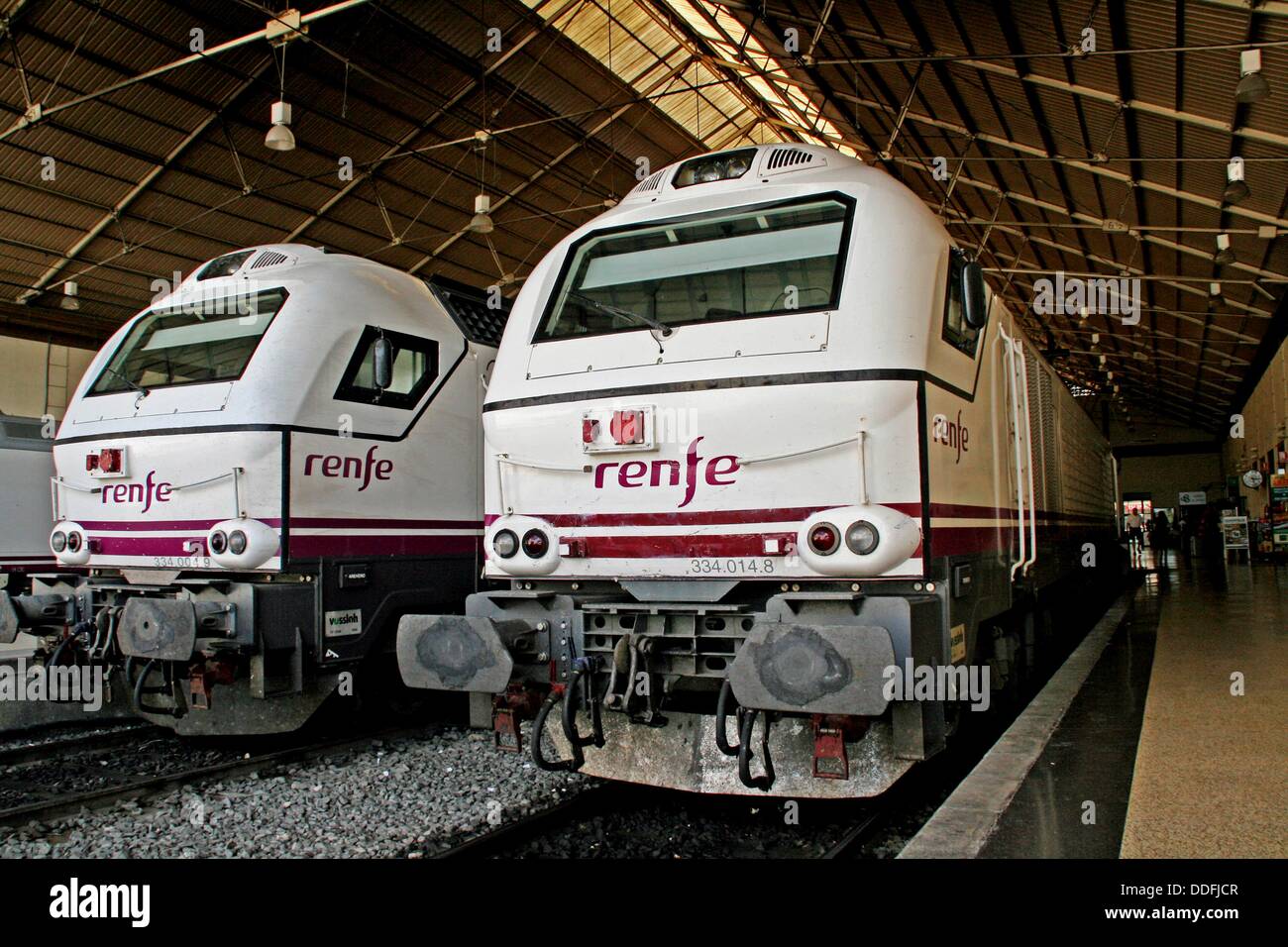 Trains, Alicante train station, Spain Stock Photo - Alamy