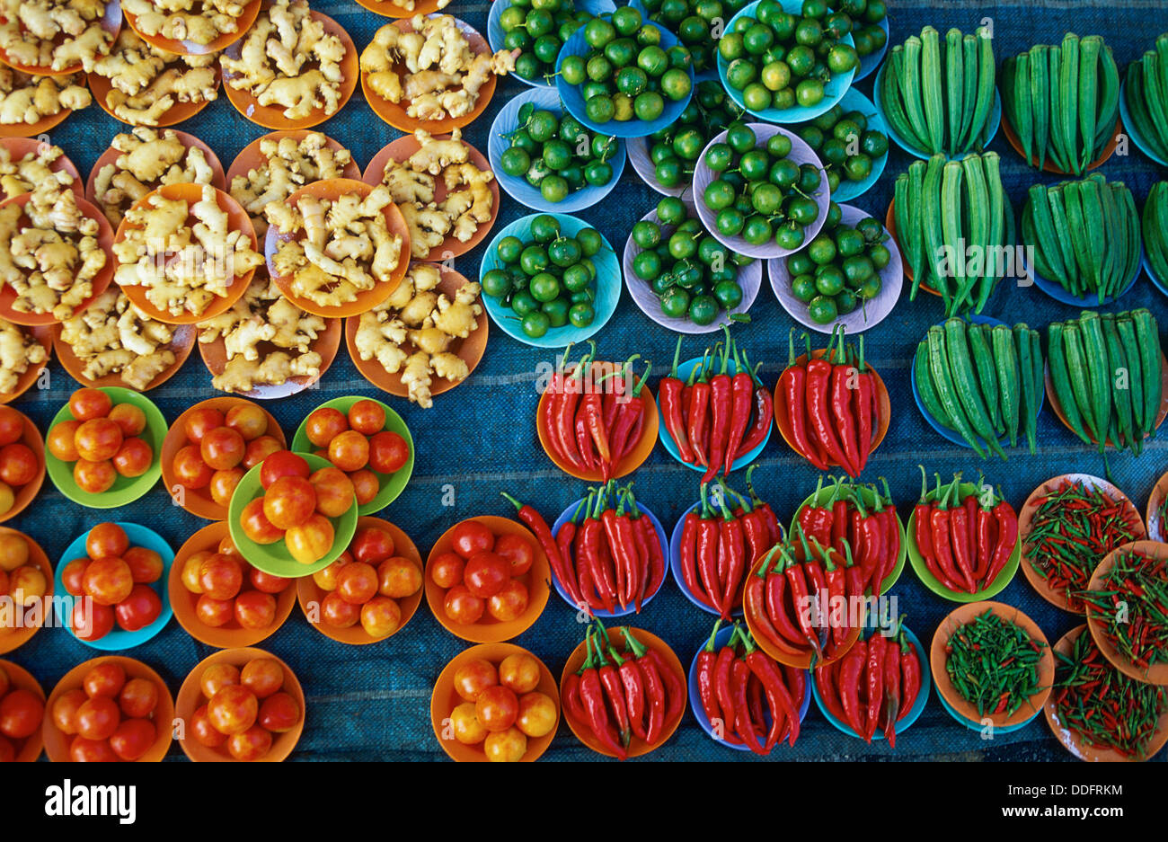 Malaysia, Kuala Lumpur, vegetable market Stock Photo Alamy