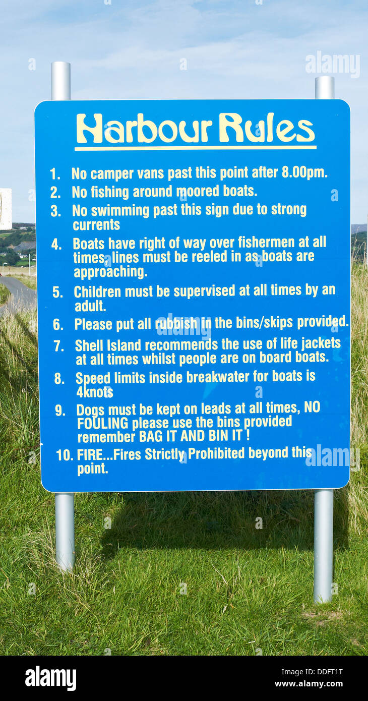 Rules of the campsite hi-res stock photography and images - Alamy