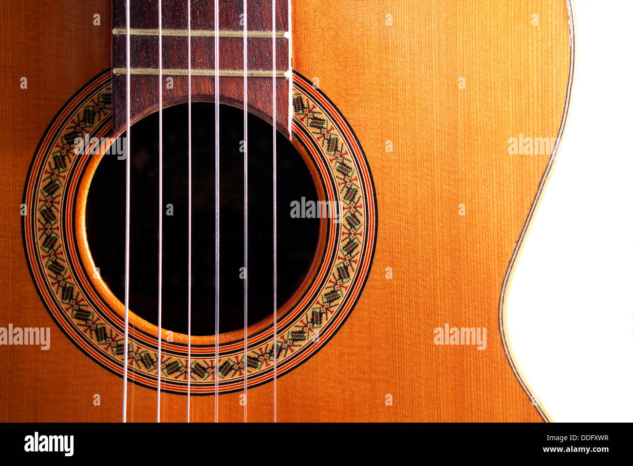Spanish guitar detail Stock Photo Alamy