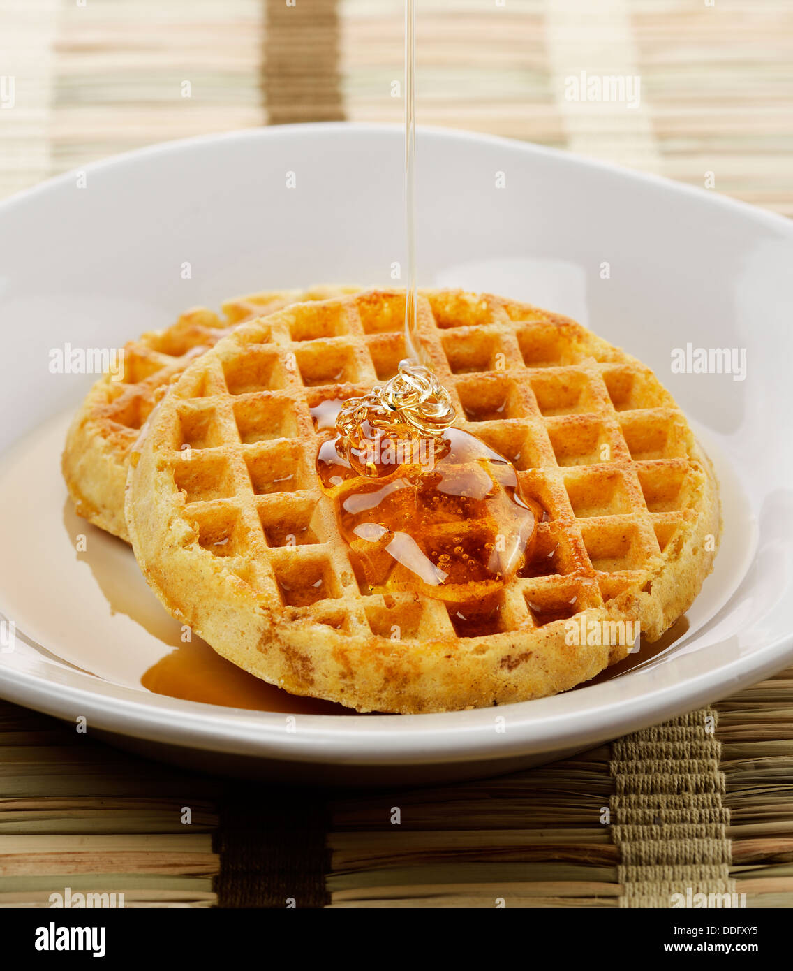 Waffle with golden syrup hires stock photography and images Alamy