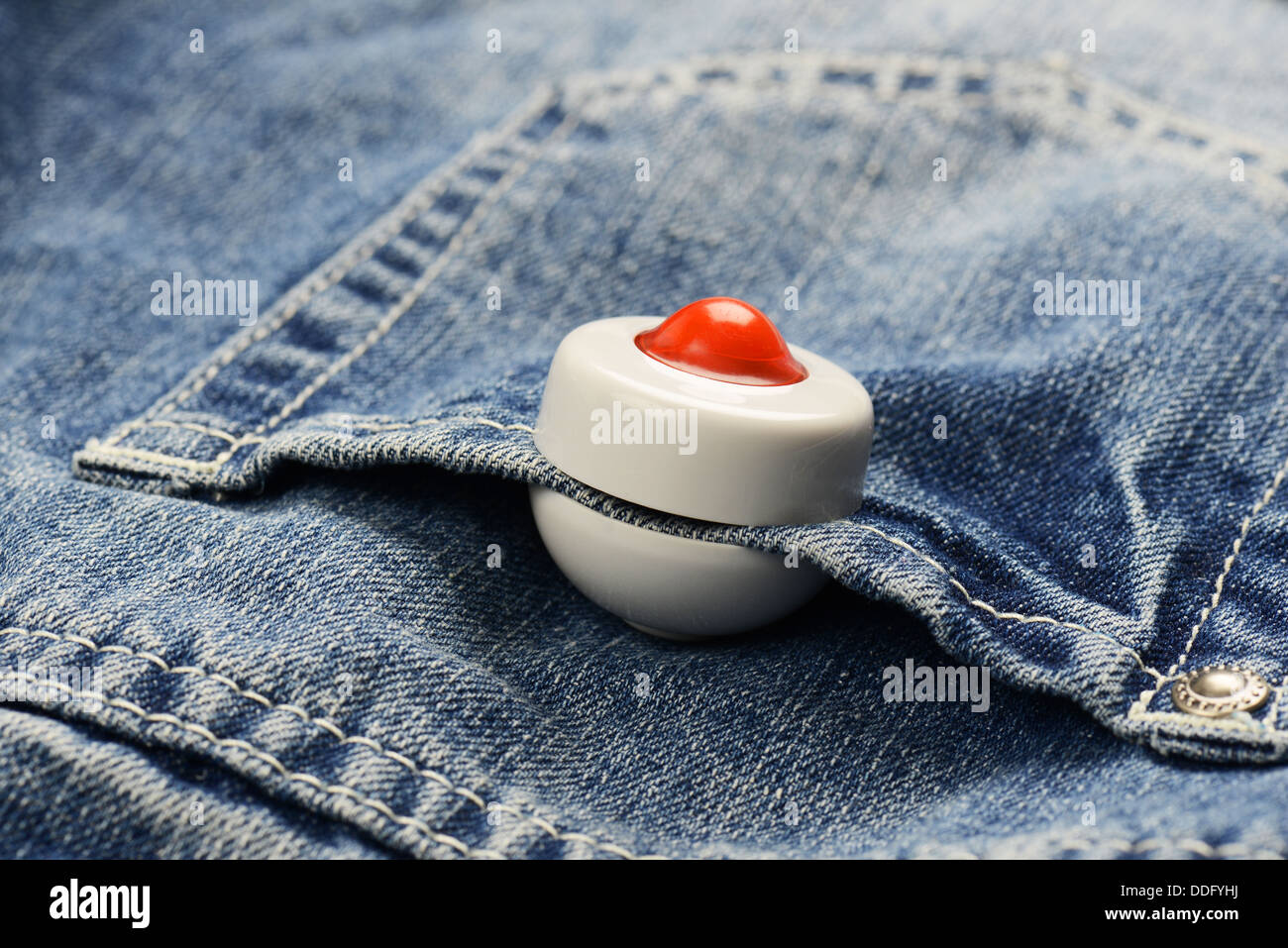 Security tag on clothing, store security tag, store security tags used