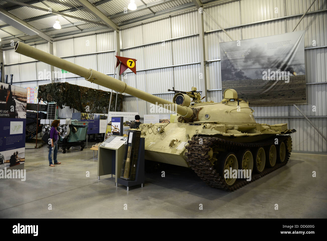 Russian T-62 Tank at Bovington Tank Museum, Dorset, Britain, UK Stock Photo
