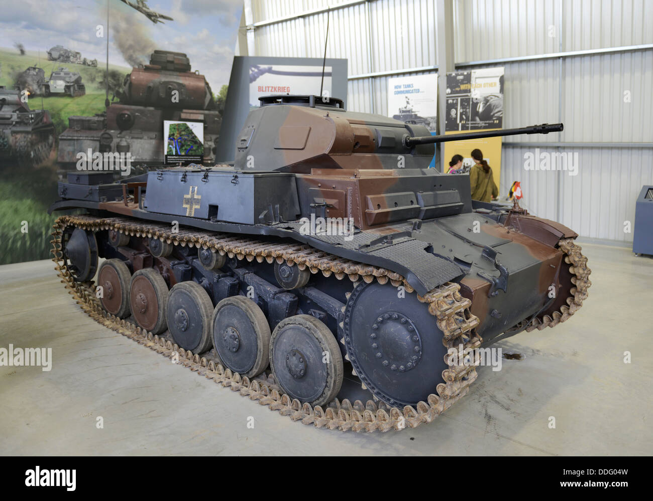 Panzer II, German Panzer Tank at Bovington Tank Museum, Dorset, Britain, UK Stock Photo