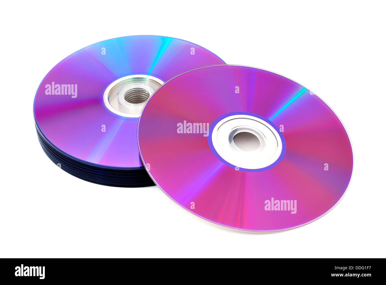 stack of CD Stock Photo