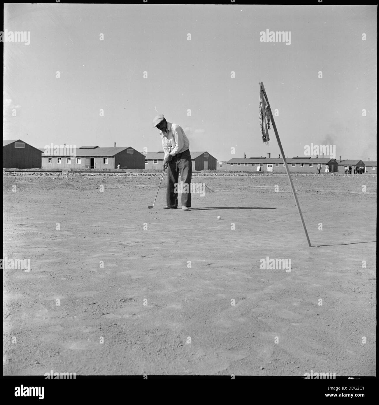 Topaz, Utah. This former California tournament runner-up keeps his golf form by first preparing a s . . . 538705 Stock Photo