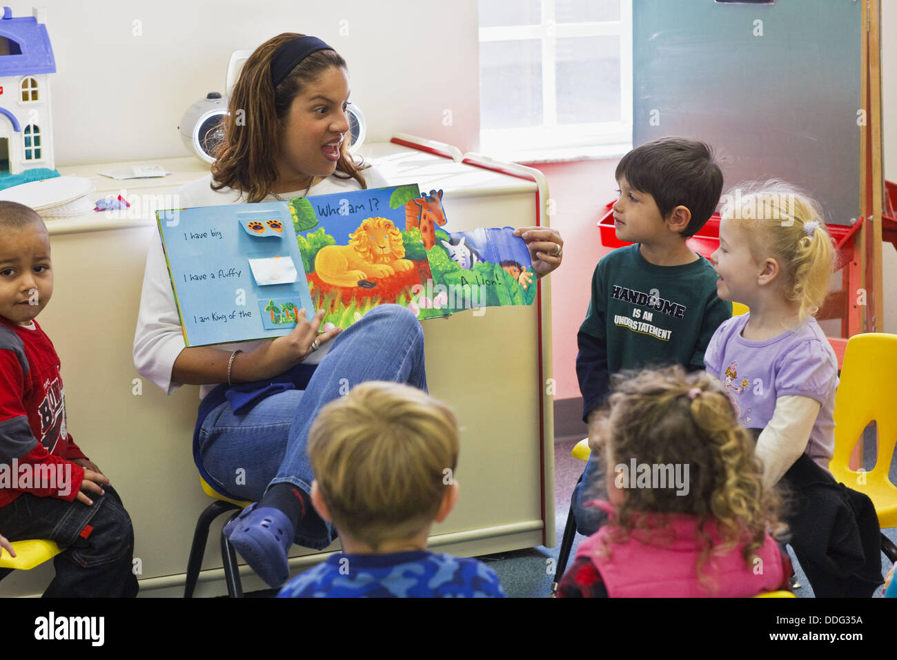 Preschool Teacher Reading