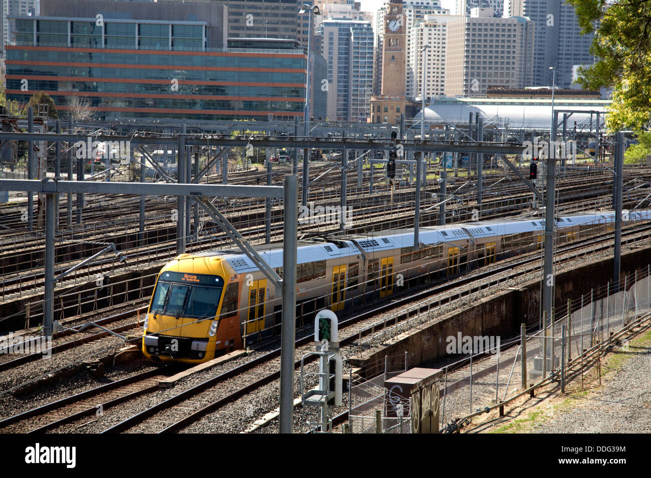 sydney trains rail infrastructure at Redfern,just