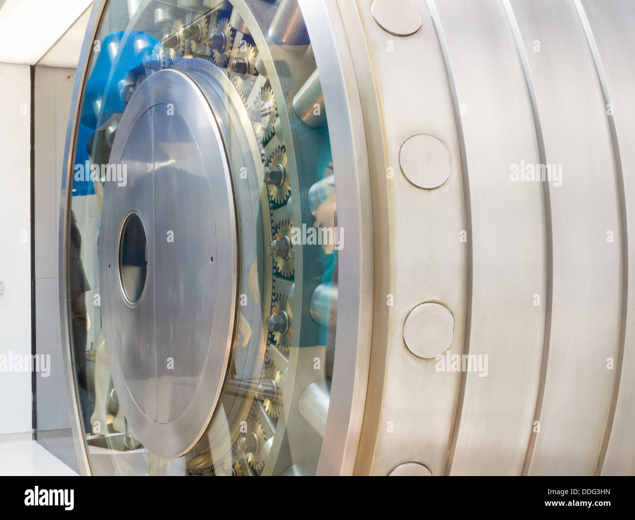 Bank Vault Open Door Stock Photo