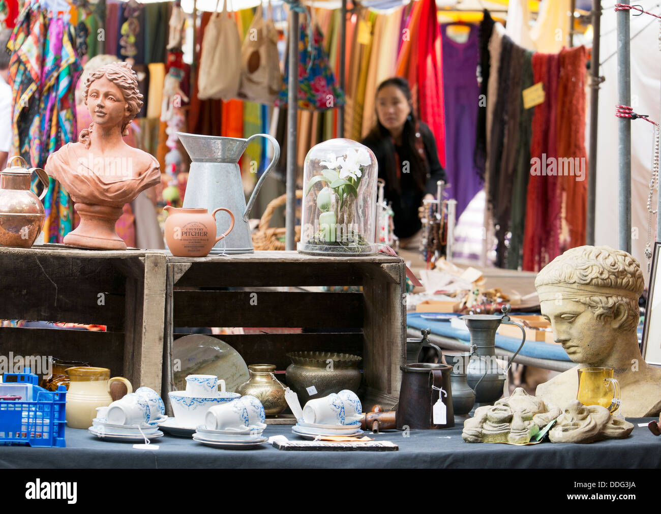 Flea Market in Gloucester Green, central Oxford- at an antique stall 5 Stock Photo