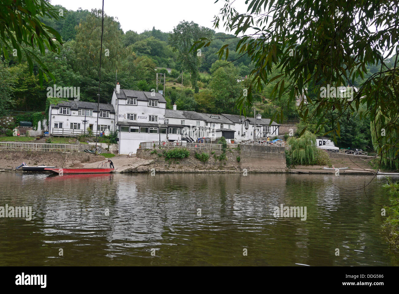 Ferry Boat Inn and Hand ferry, River Wye Symonds Yat West, River Wye
