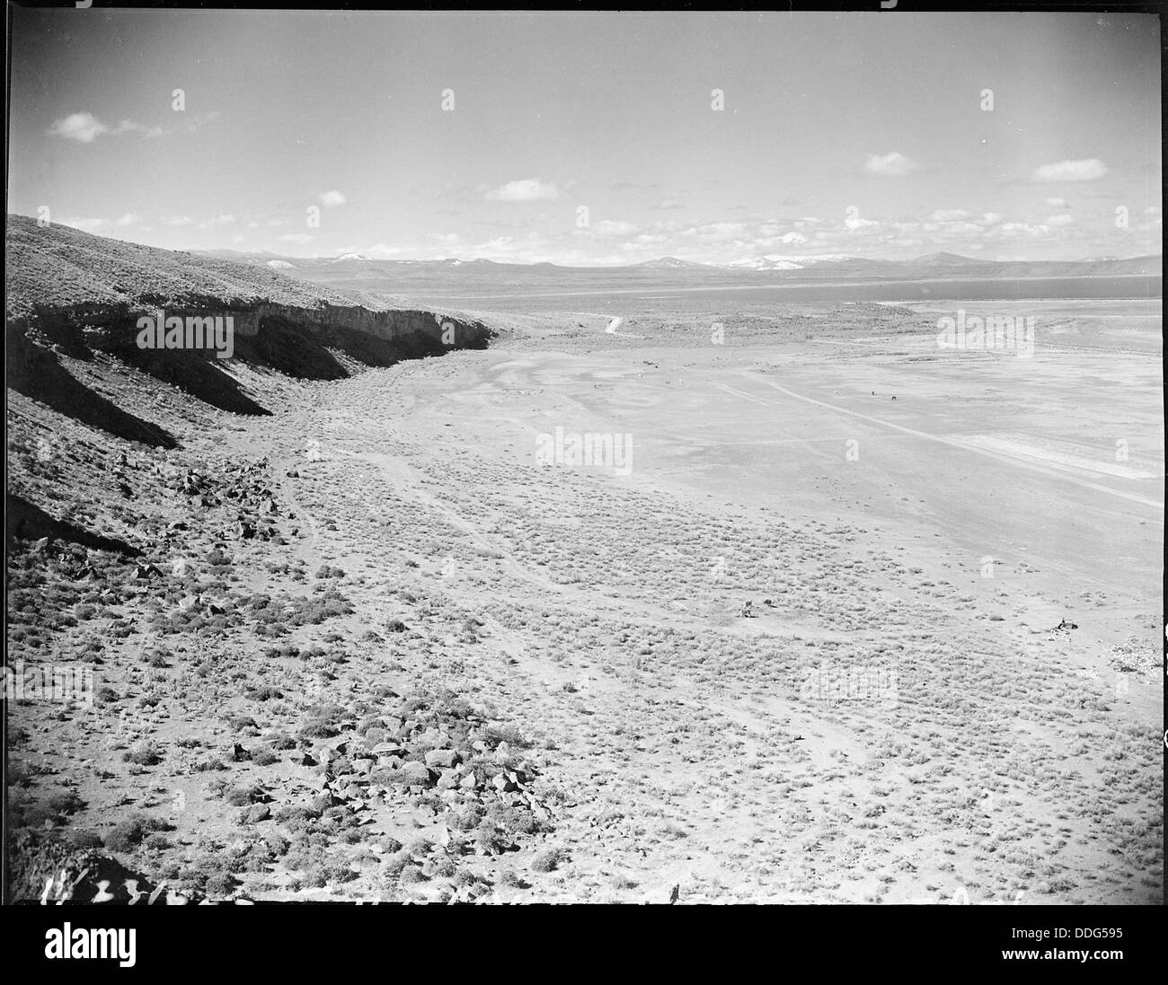 Tule Lake, California. A panoramic view of the agricultural land which
