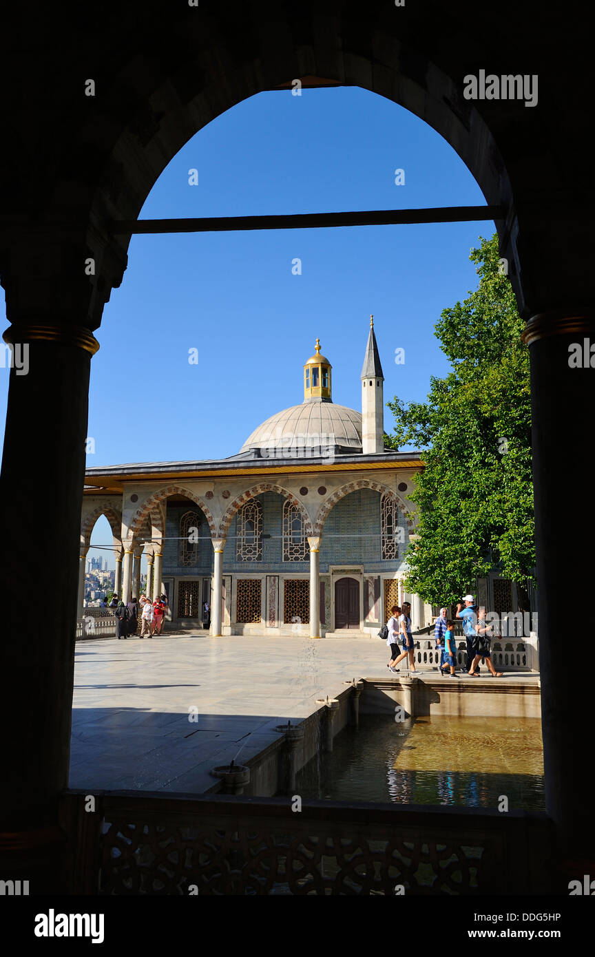 Baghdad Pavilion from Circumcision Pavilion - Topkapi Palace, Seraglio Point, Istanbul, Turkey Stock Photo