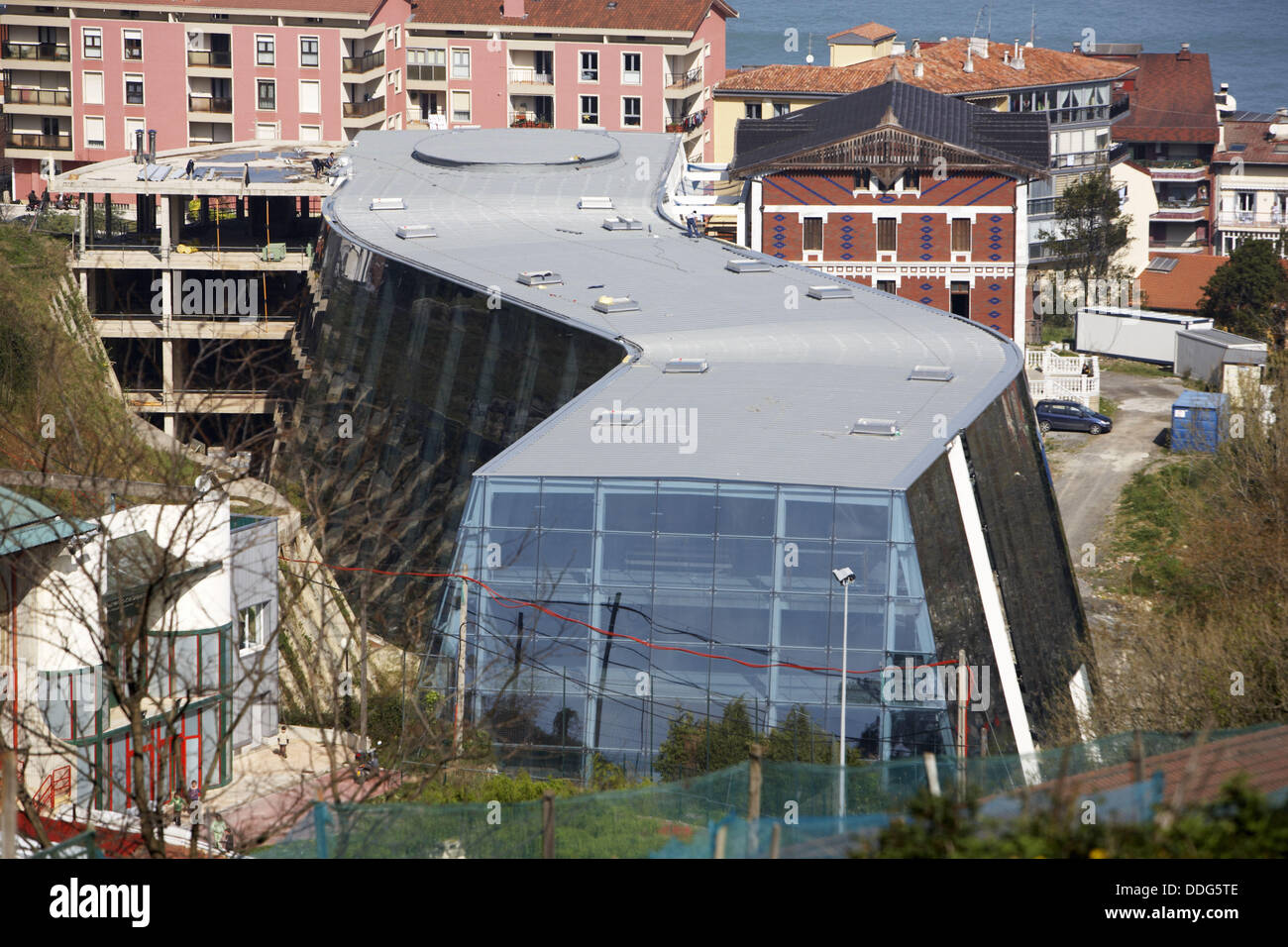 Foundation Cristobal Balenciaga building, Guetaria. Guipuzcoa, Basque  Country, Spain Stock Photo - Alamy