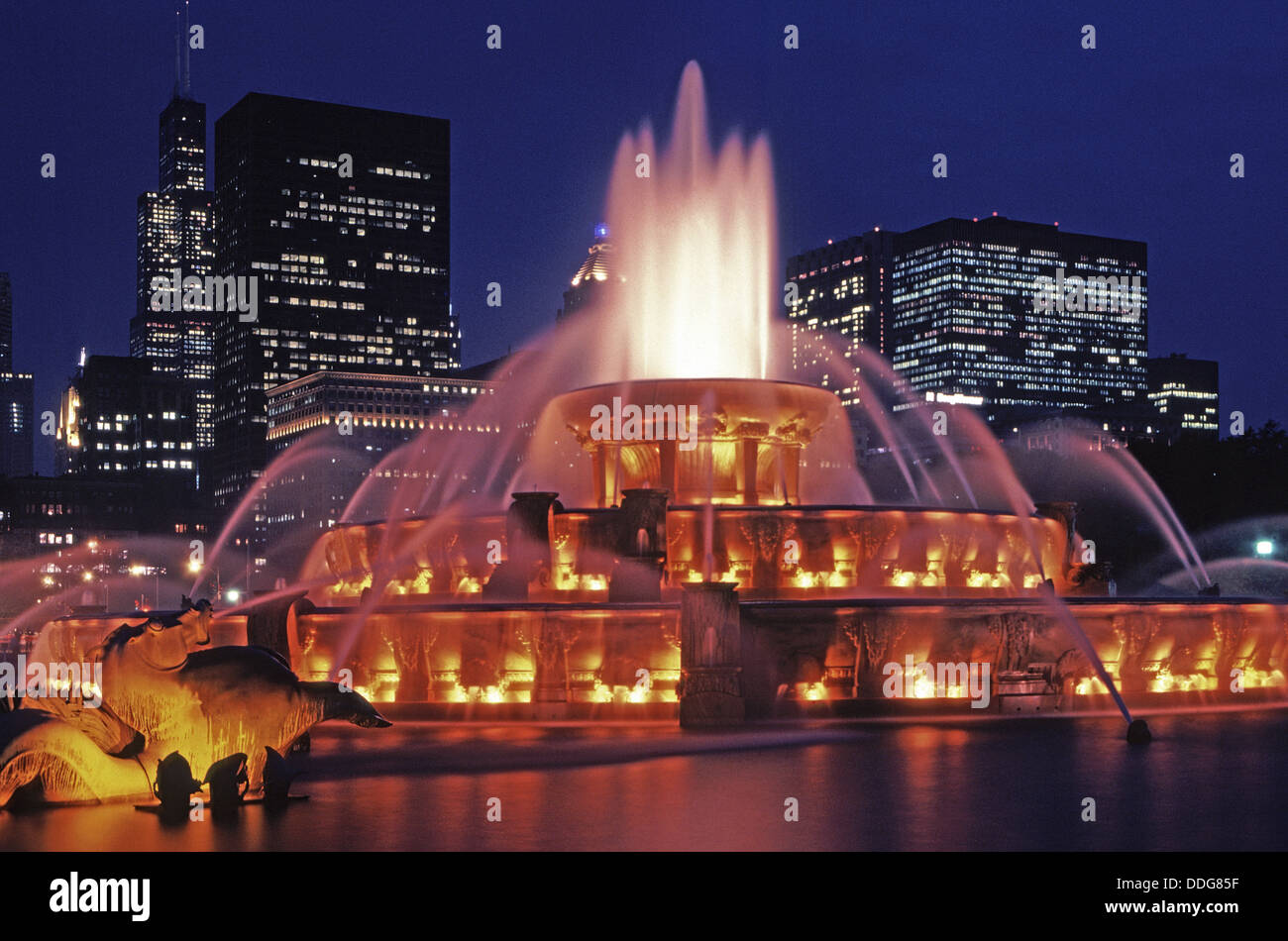 Buckingham Fountain, Grant Park, Chicago, Illinois, USA Stock Photo - Alamy