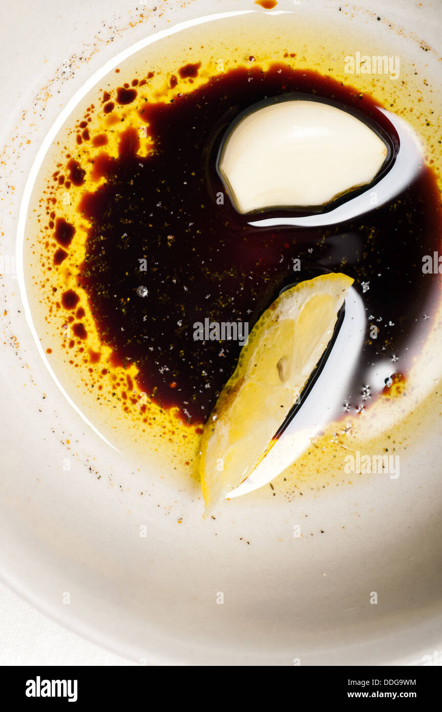 extra virgin olive oil and balsamic vinegar Stock Photo Alamy