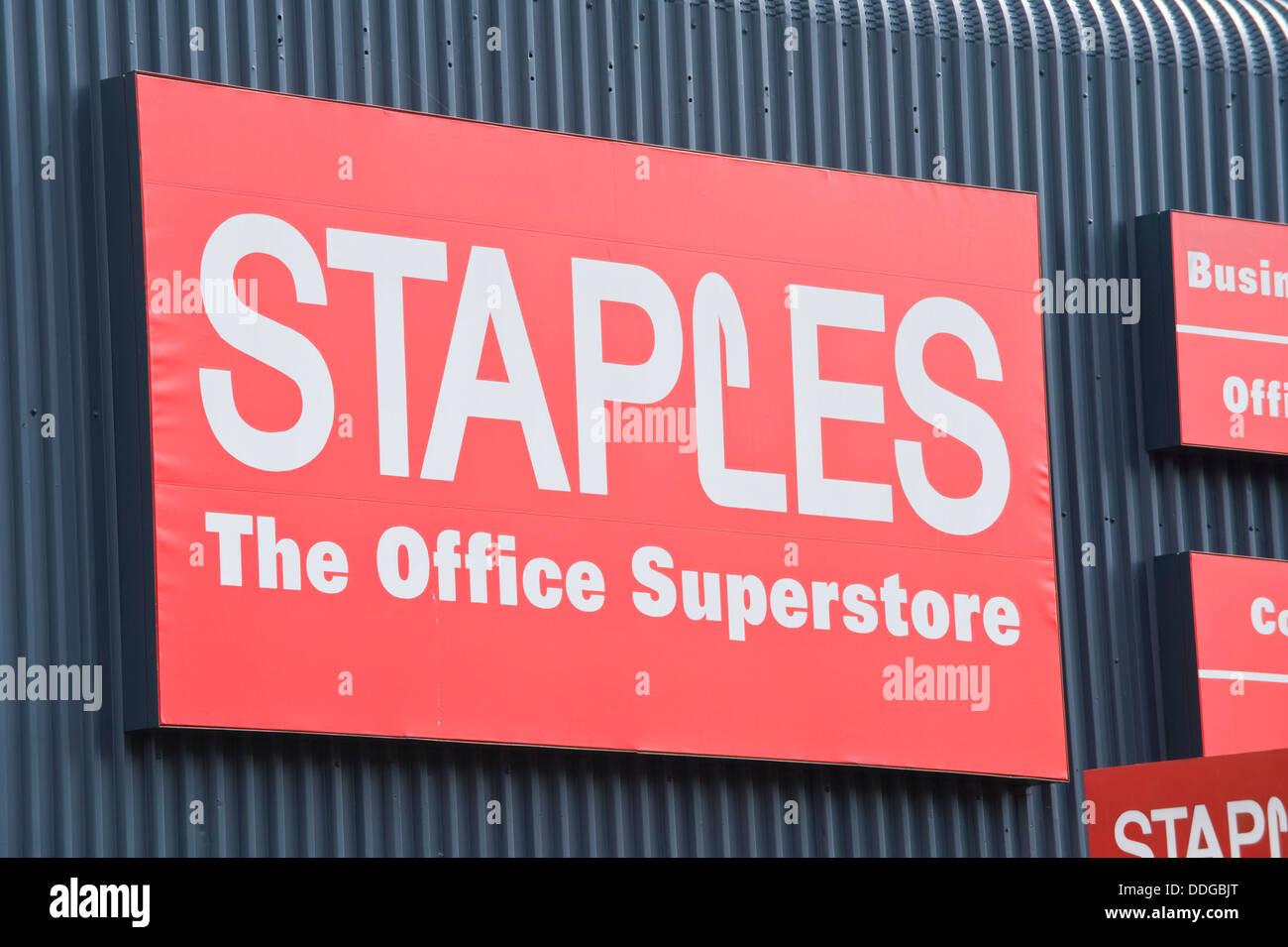 STAPLES office store in the city of York North Yorkshire England UK Stock Photo