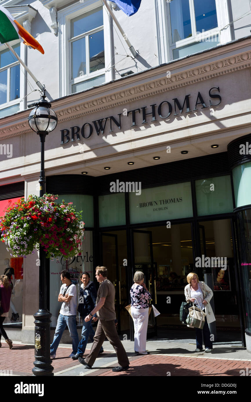 Brown Thomas department store on Grafton Street, Dublin, Ireland Stock