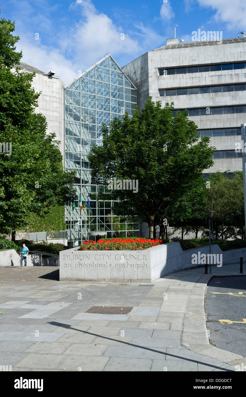 Dublin city council offices on Wood Quay, Dublin, Ireland Stock Photo