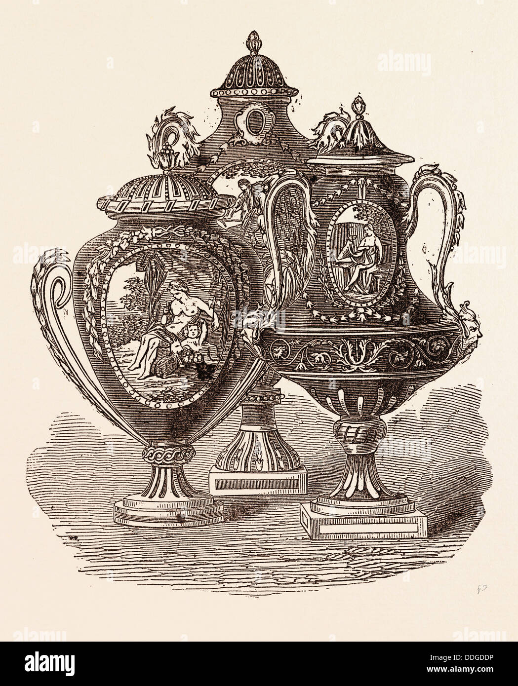 Beautiful Group Of Sevres Vases Sevres Is A Commune In The Stock