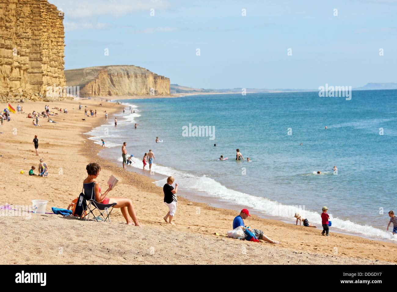 West Bay Dorset Uk 2 September 2013 As Summer Holidays