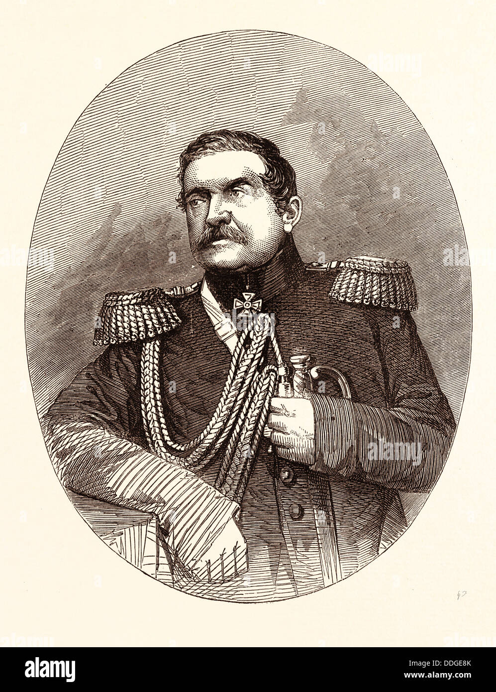 GENERAL MOURAVIEFF. Nikolay Nikolayevich Muravyov-Amursky, also spelled as Nikolai Nikolaevich Muraviev-Amurskiy Stock Photo
