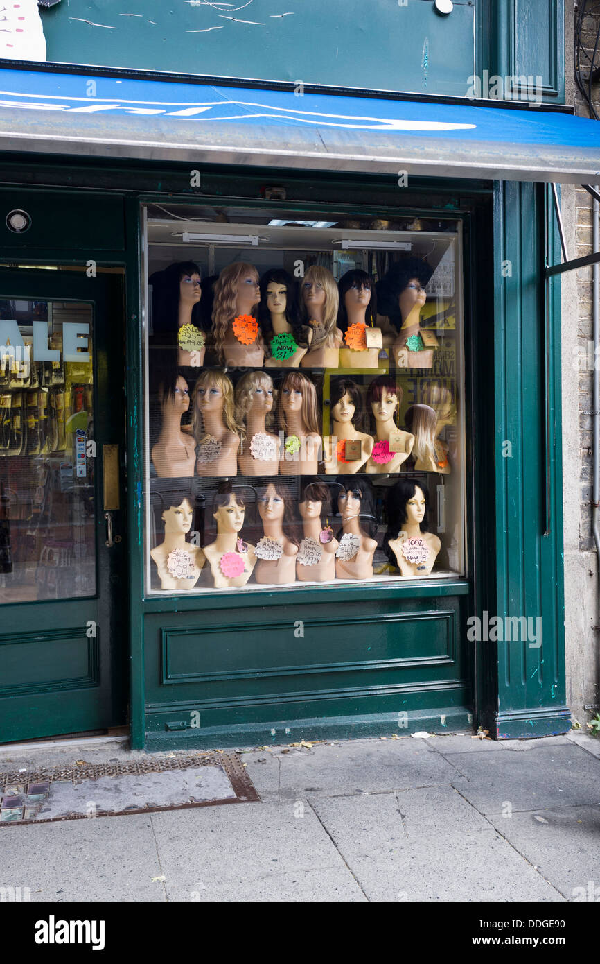 Wig Shop Window Display San Francisco .. Vintage Photo .. Photo Print 8x10