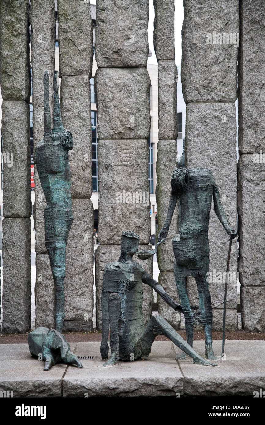 Statue commemorating the Irish Famine St Stephen's Green Dublin Ireland
