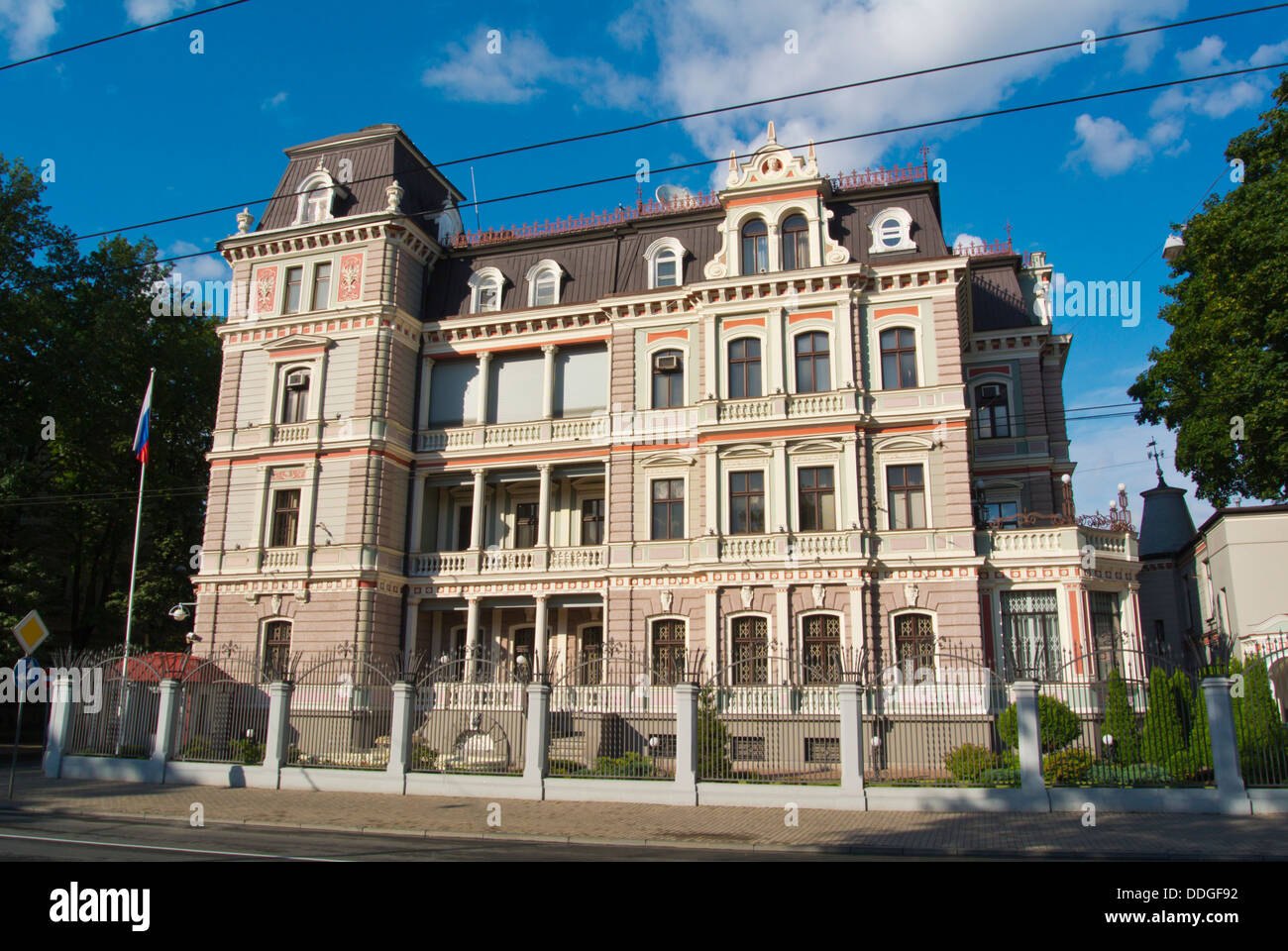 Russian embassy building Art Nouveau district Riga Latvia the Baltic