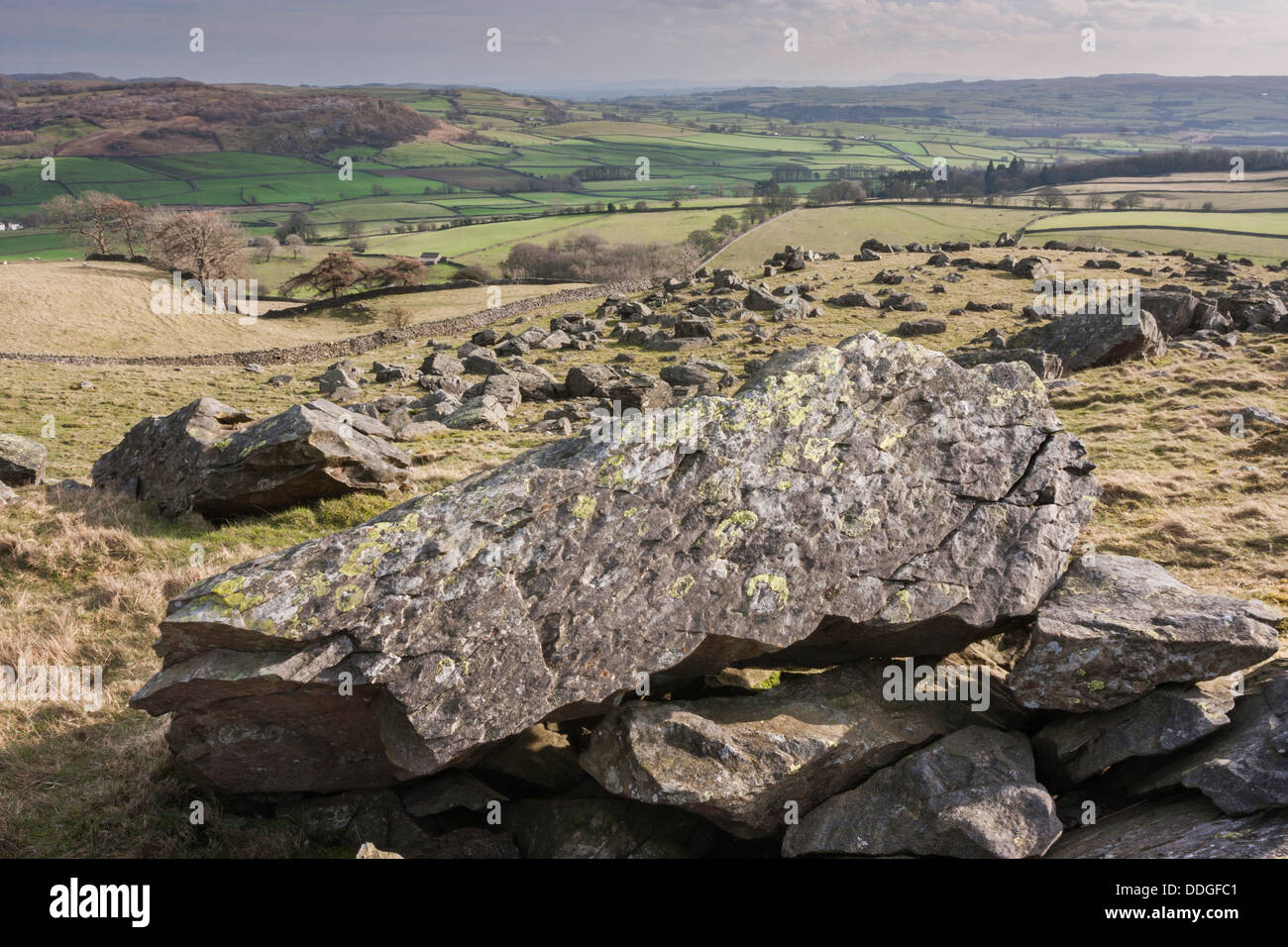 Norber Boulders, near Austwick, Yorkshire Dales National Park, North Yorkshire, England, United Kingdom Stock Photo