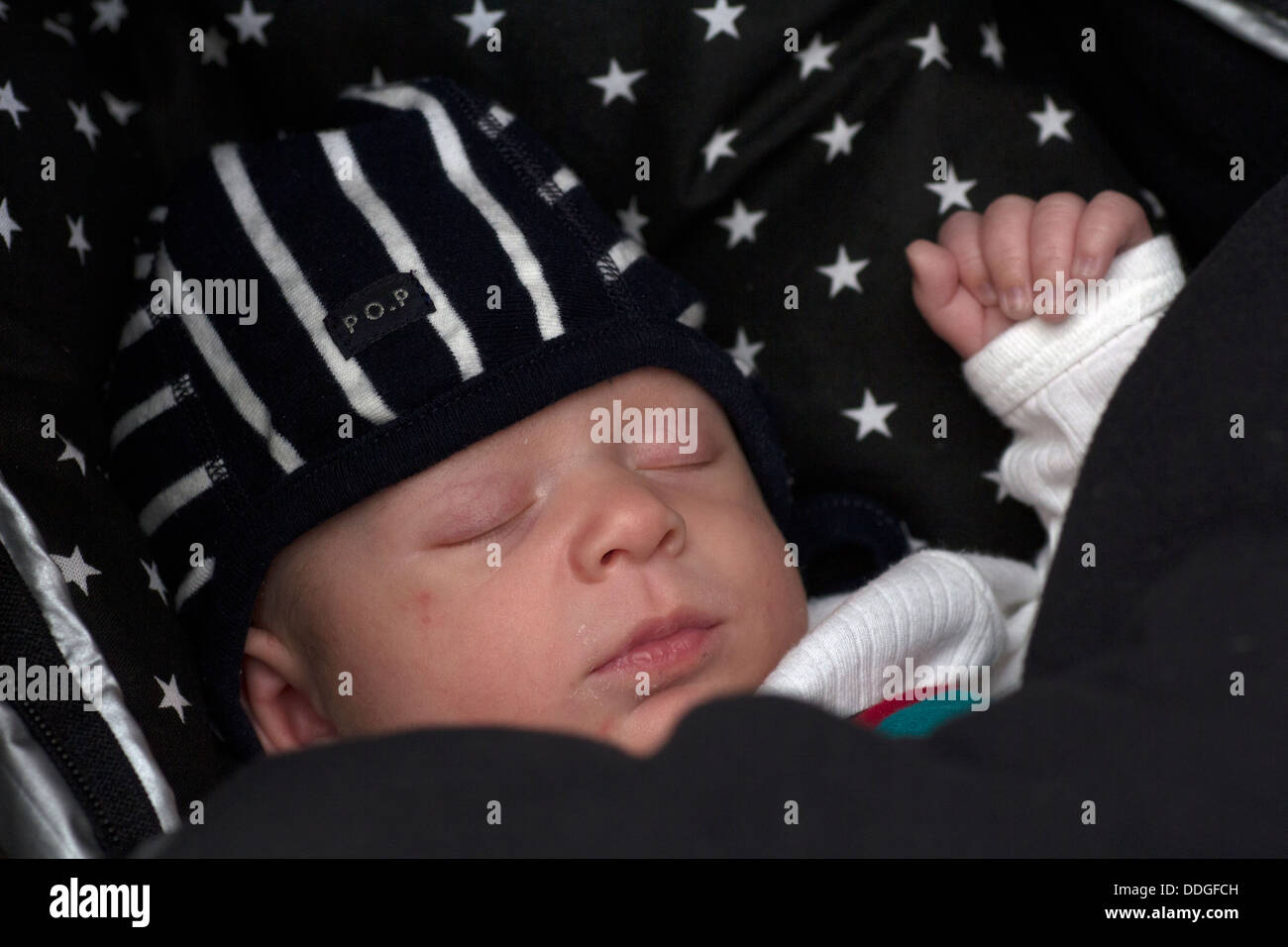 Baby Sleeping In Pram High Resolution Stock Photography and Images - Alamy