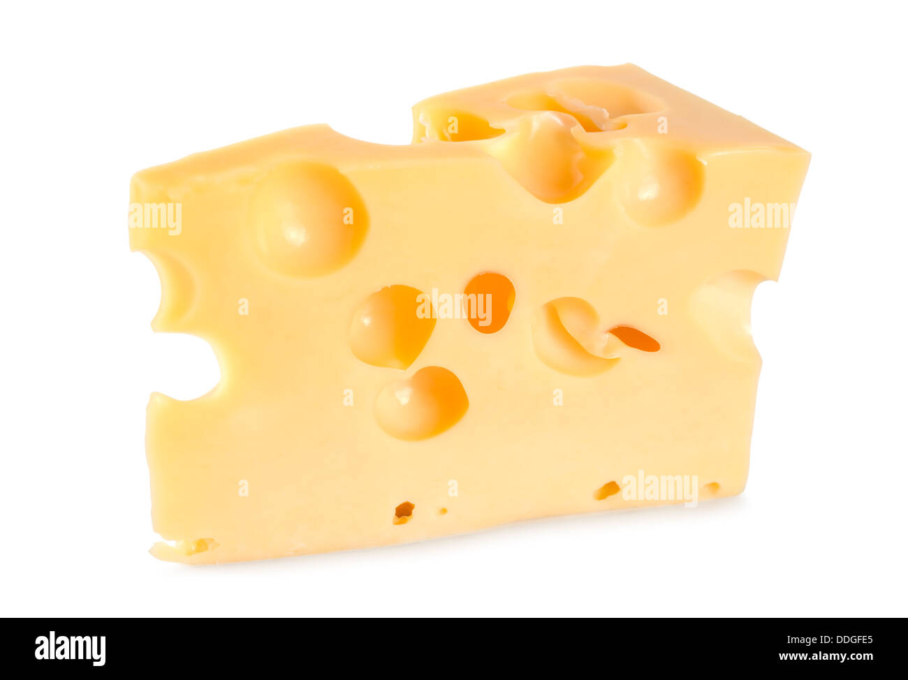 Dutch farmer's cheese isolated Stock Photo