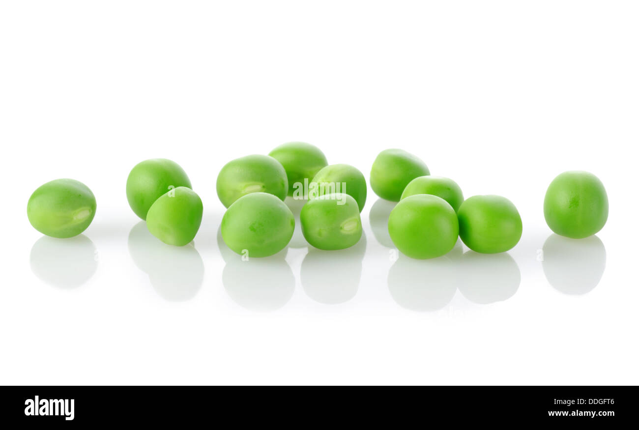 Raw green peas isolated Stock Photo Alamy
