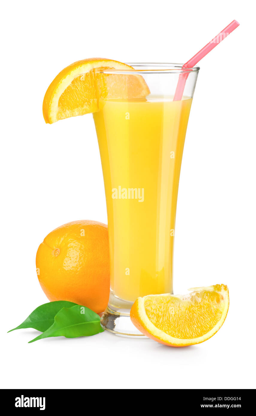 Orange juice in a glass Stock Photo Alamy
