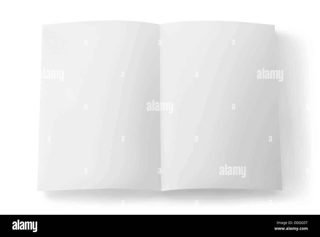 White sheet of paper isolated Stock Photo Alamy