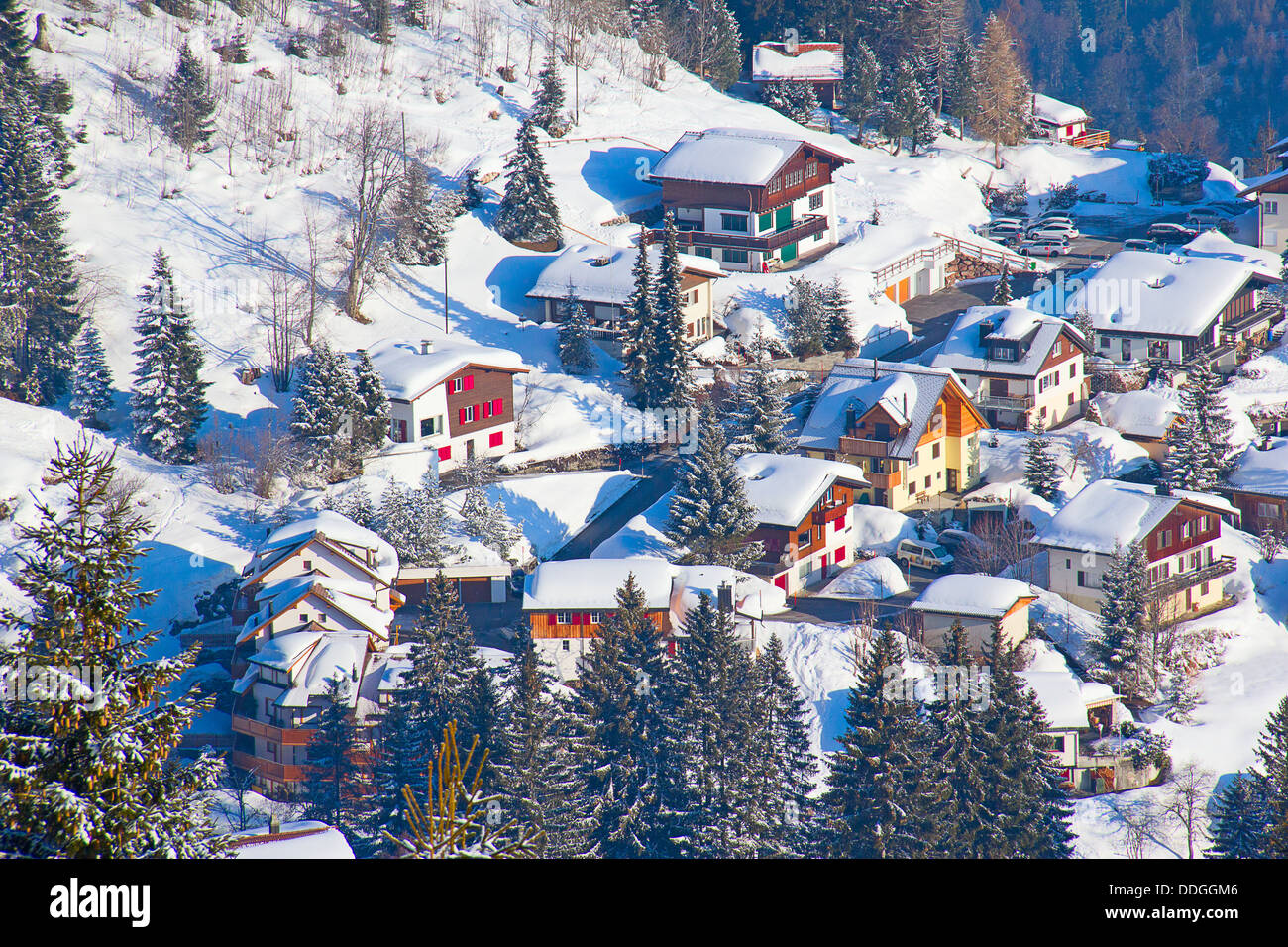 Winter in the swiss alps, Switzerland Stock Photo - Alamy