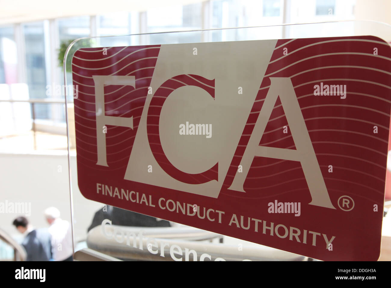 Offices of the FCA, Financial Conduct Authority at Canary Wharf, London (formerly FSA). Stock Photo