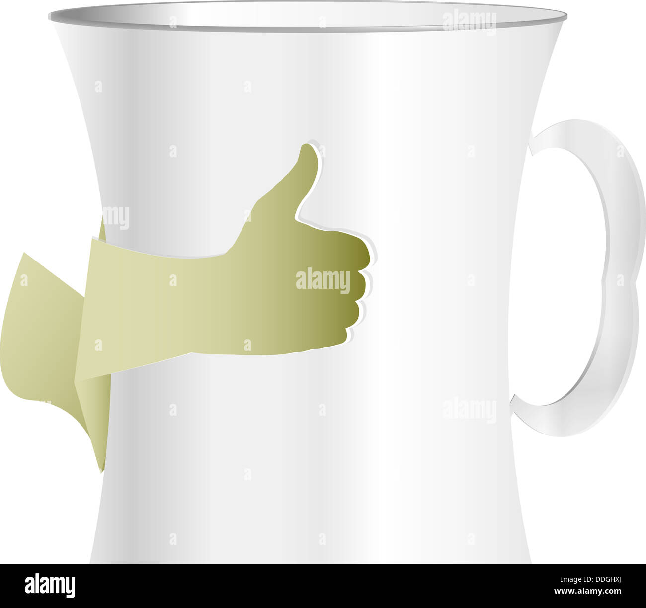 Hand hold paper cup with coffee Stock Photo - Alamy