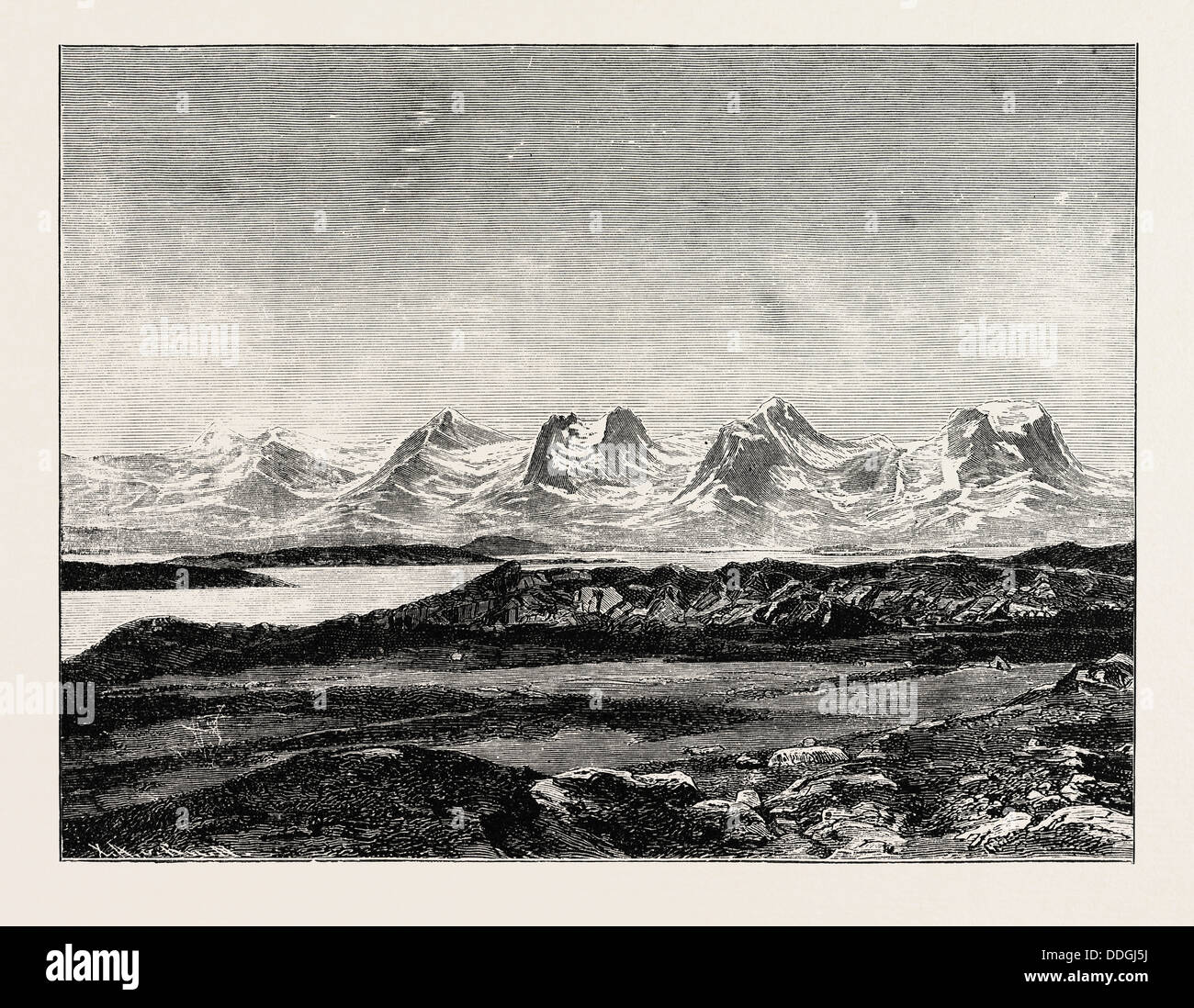 THE SEVEN SISTERS. De syv søstre (Seven Sisters), a mountain formation ...