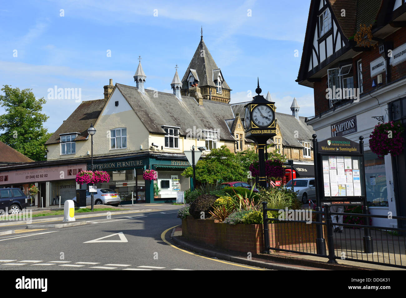 Chobham Road, Sunningdale, Berkshire, England, United Kingdom Stock