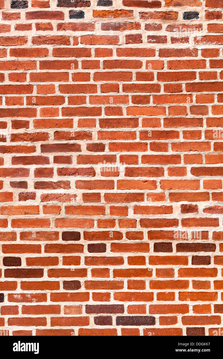 Old weathered grunge red brick wall as background Stock Photo - Alamy