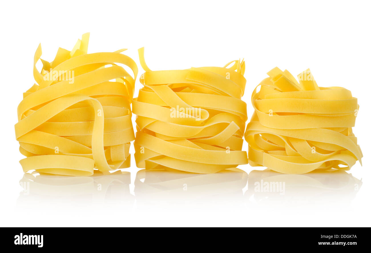 Three pastas tagliatelle Stock Photo - Alamy