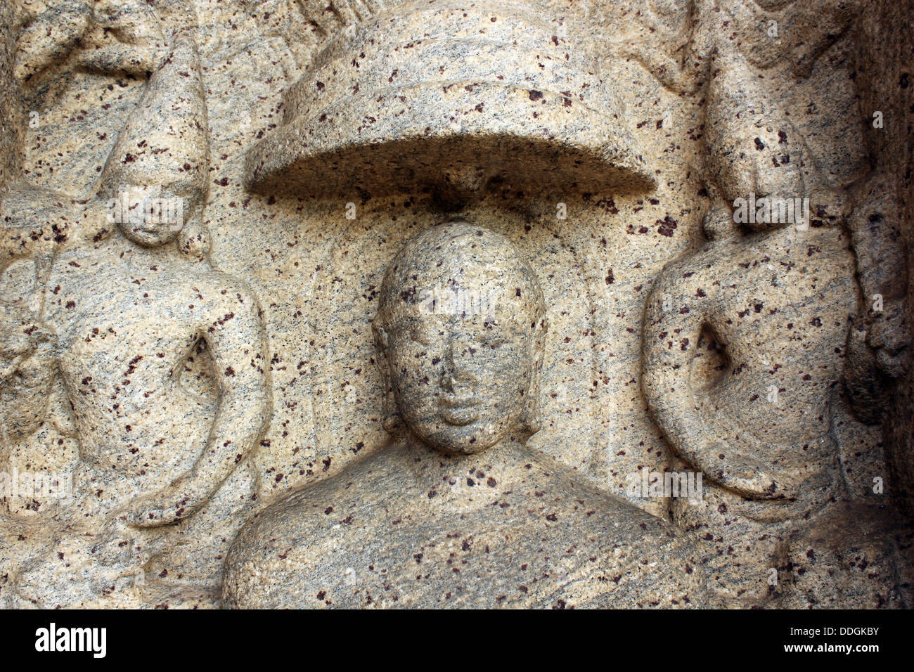 Stone carving of Mahavira Stock Photo