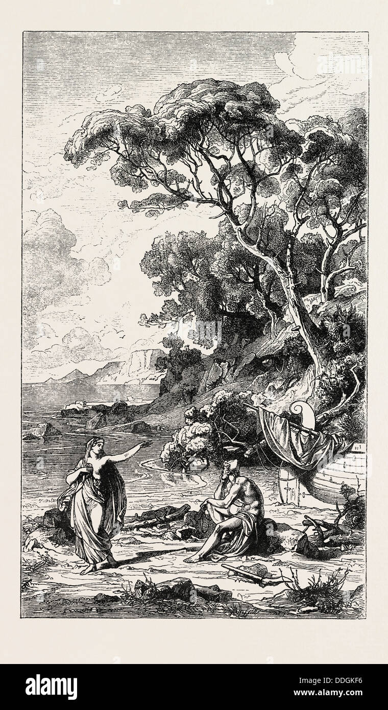 Ulysses and Calypso Stock Photo Alamy